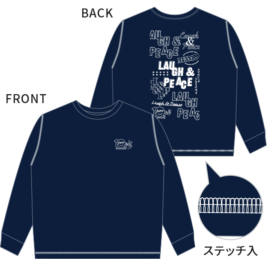 宮野真守　LaughandPeaceＴシャツ STREAMING!長Ｔシャツ